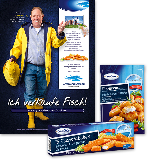 Anzeige und Packshots Greenland Seafood